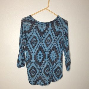 Justice Blue and black long sleeve